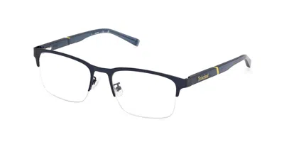 Timberland Tb1841-h 092 Men's Glasses Blue Size 56 - Free Lenses - Blue Light Block Available In Matte Dark Blue