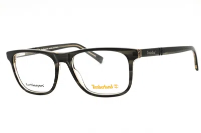 Timberland Tb50022 Rectangular Acetate Eyeglasses In Brown