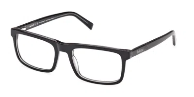 Timberland Tb50023 001 Men's Glasses Black Size 55 - Free Lenses - Blue Light Block Available In Shiny Black On Clear