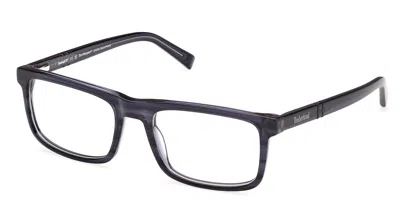 Timberland Tb50023 090 Men's Glasses Blue Size 55 - Free Lenses - Blue Light Block Available In Blue Horn