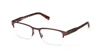 Timberland Tb50046 049 Men's Glasses Brown Size 55 - Free Lenses - Blue Light Block Available In Matte Dark Brown