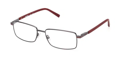 Timberland Tb50048 006 Men's Glasses Silver Size 55 - Free Lenses - Blue Light Block Available In Shiny Dark Ruthenium Silver