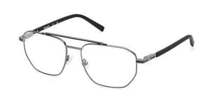 Timberland Tb50049 008 Men's Glasses Gunmetal Size 56 - Free Lenses - Blue Light Block Available In Shiny Gunmetal Black Laminate