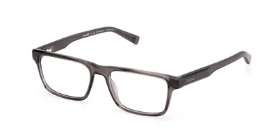 Timberland Tb50056 020 Men's Glasses Clear Size 55 - Free Lenses - Blue Light Block Available In Transparent Dark Grey