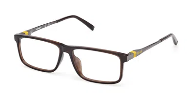 Timberland Tb50069-h 048 Occhiali Da Vista Marroni Per Uomo (solo Montatura) In Brown