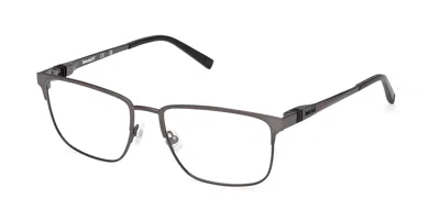 Timberland Tb50070 007 Occhiali Da Vista Argentati Per Uomo (solo Montatura) In Pattern