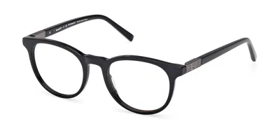 Timberland Tb50071 001 Occhiali Da Vista Neri Per Uomo (solo Montatura) In Black