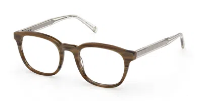 Timberland Tb50084 096 Occhiali Da Vista Verdi Per Uomo (solo Montatura) In Brown