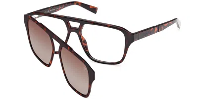 Timberland Tb50085 With Clip-on 052 Men's Glasses Tortoiseshell Size 55 - Free Lenses - Blue Light Block Availa In Gold