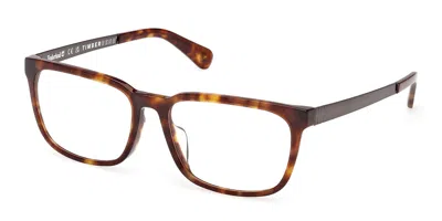 Timberland Tb50086-h 055 Occhiali Da Vista Tartarugatishell Per Uomo (solo Montatura) In Brown