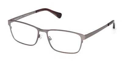 Timberland Tb50089 007 Occhiali Da Vista Argentati Per Uomo (solo Montatura) In Gray
