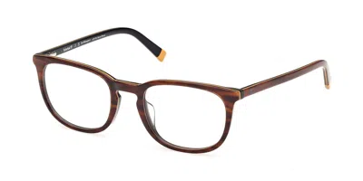 Timberland Tb50096-h 062 Occhiali Da Vista Marroni Per Uomo (solo Montatura)