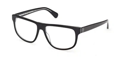 Timberland Tb50097 001 Occhiali Da Vista Neri Per Uomo (solo Montatura) In Black