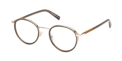 Timberland Tb50114 096 Men's Glasses Green Size 50 - Free Lenses - Blue Light Block Available In Matte Dark Green,gold