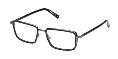 Timberland Tb50115 001 Men's Glasses Black Size 55 - Free Lenses - Blue Light Block Available In Shiny Black,silver
