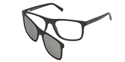 Timberland Tb50127 With Clip-on 002 Men's Glasses Black Size 56 - Free Lenses - Blue Light Block Available In Matte Black