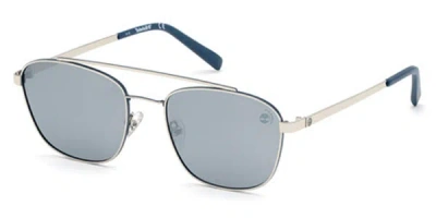 Timberland Tb9168 Polarized 10d Men's Sunglasses Silver Size 55