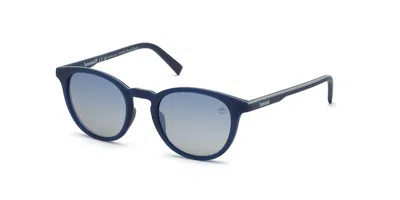 Timberland Tb9197 Polarized 91d Occhiali Da Sole Blu Per Uomo In Gold
