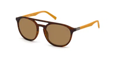 Timberland Tb9199 Polarized 52h Occhiali Da Sole Tartarugatishell Per Uomo In Orange