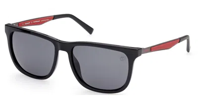 Timberland Tb9234 Polarized 01d Men's Sunglasses Black Size 58