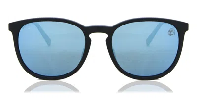 Timberland Tb9235 Polarized 02d Occhiali Da Sole Neri Per Uomo In Black