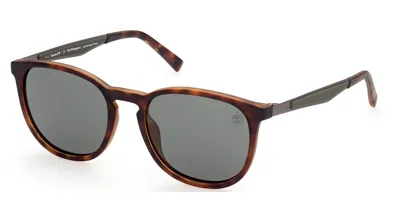 Timberland Tb9235 Polarized 52r Occhiali Da Sole Tartarugatishell Per Uomo In Brown