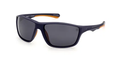 Timberland Tb9246 Polarized 91d Men's Sunglasses Blue Size 63