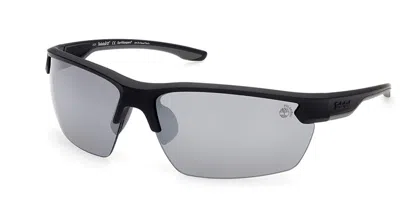 Timberland Tb9251 Polarized 02d Occhiali Da Sole Neri Per Uomo In Black