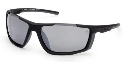 Timberland Tb9252 Polarized 02d Men's Sunglasses Black Size 68 In Matte Black