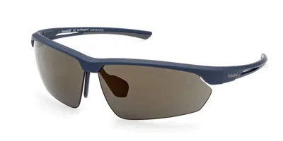Timberland Tb9264 Polarized 91d Occhiali Da Sole Blu Per Uomo In Blue