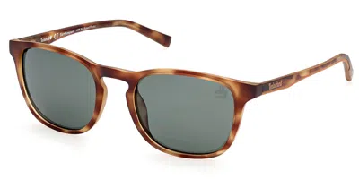 Timberland Tb9265 Polarized 52r Occhiali Da Sole Tartarugatishell Per Uomo In Brown