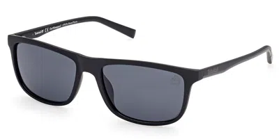 Timberland Tb9266 Polarized 02d Men's Sunglasses Black Size 57