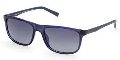 Timberland Tb9266 Polarized 90d Men's Sunglasses Blue Size 57