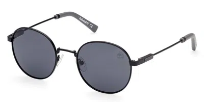 Timberland Tb9268 Polarized 02d Men's Sunglasses Black Size 51 In Gray