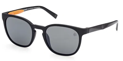 Timberland Tb9274 Polarized 02d Men's Sunglasses Black Size 53 In Matte Black