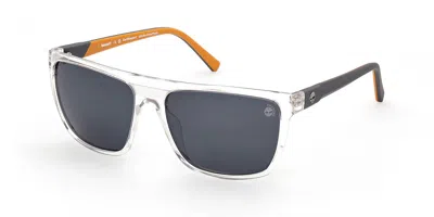 Timberland Tb9279 Polarized 26d Men's Sunglasses Clear Size 59 In Multi