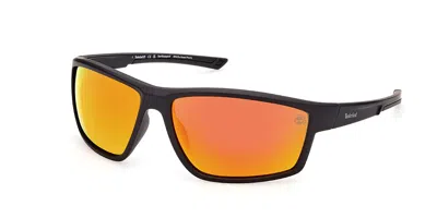 Timberland Tb9287 Polarized 02d Men's Sunglasses Black Size 65 In Matte Black