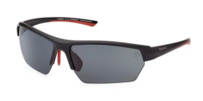 Timberland Tb9294 Polarized 02d Men's Sunglasses Black Size 72 In Multi