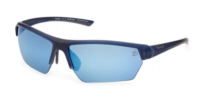 Timberland Tb9294 Polarized 91d Men's Sunglasses Blue Size 72