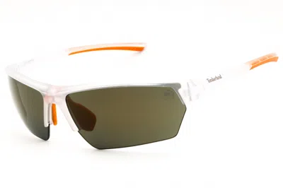 Timberland Tb9294 Sport Wraparound Sunglasses In White