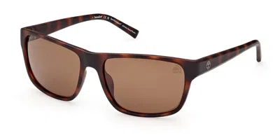 Timberland Tb9296 Polarized 52h Men's Sunglasses Tortoiseshell Size 60 In Brown