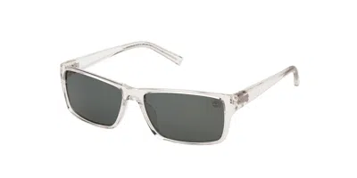 Timberland Tb9297 Polarized 26r Men's Sunglasses Clear Size 58 In Transparent