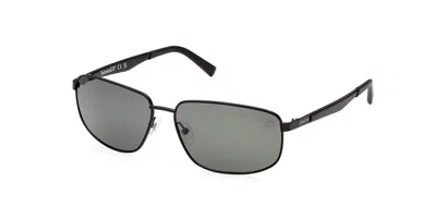 Timberland Tb9300 Polarized 02r Men's Sunglasses Black Size 62 In Gray