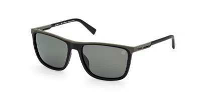 Timberland Tb9302 Polarized 02r Men's Sunglasses Green Size 59 In Blue