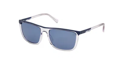 Timberland Tb9302 Polarized 26d Men's Sunglasses Clear Size 59 In Transparent