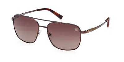 Timberland Tb9303 Polarized 48h Men's Sunglasses Brown Size 59 In Dark Brown