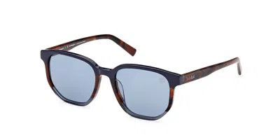 Timberland Tb9305-h Polarized 52d Men's Sunglasses Tortoiseshell Size 54 In Blue