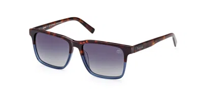 Timberland Tb9306 Polarized 52d Men's Sunglasses Blue Size 56 In Black