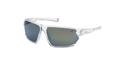 Timberland Tb9309 Polarized 26r Men's Sunglasses Clear Size 69 In Green