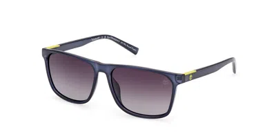 Timberland Tb9312 Polarized 90d Men's Sunglasses Blue Size 59 In Purple